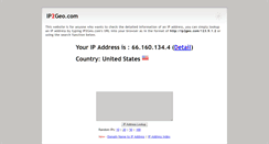 Desktop Screenshot of ip2geo.com